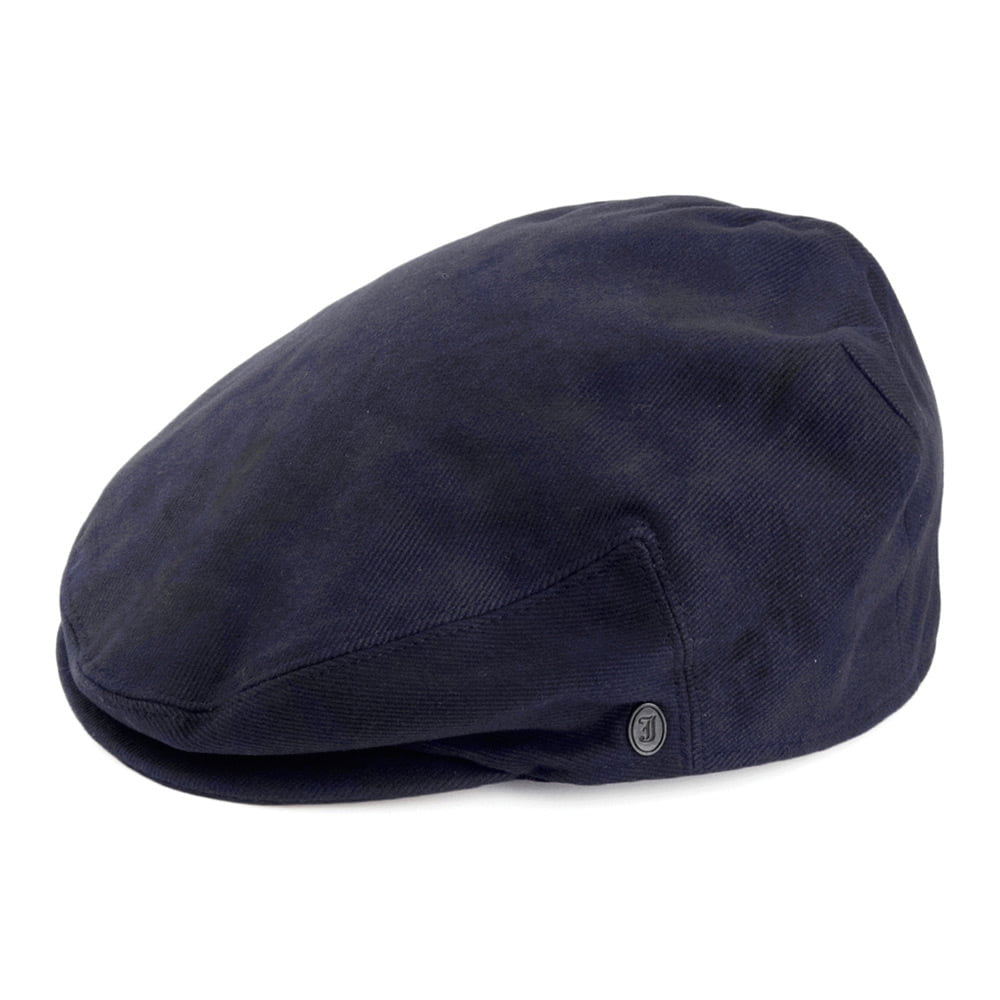 Casquette Plate en Coton bleu marine JAXON & JAMES - VENTE EN GROS