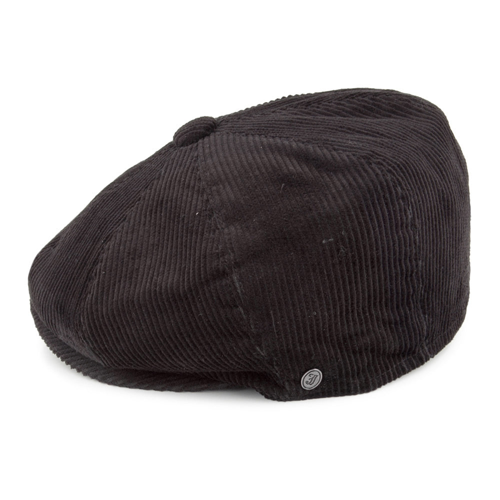 Casquette Gavroche en Velours Côtelé noir JAXON & JAMES - VENTE EN GROS