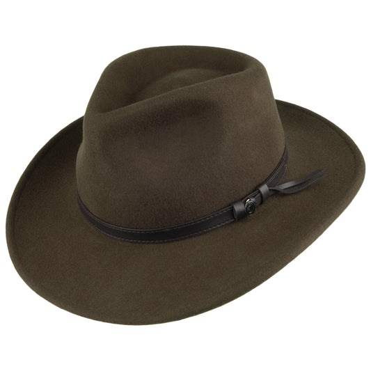 Chapeau Australien Déformable olive JAXON & JAMES - VENTE EN GROS