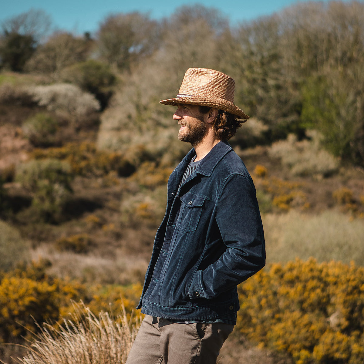 Chapeau Australien en Paille El Paso naturel JAXON & JAMES - VENTE EN GROS