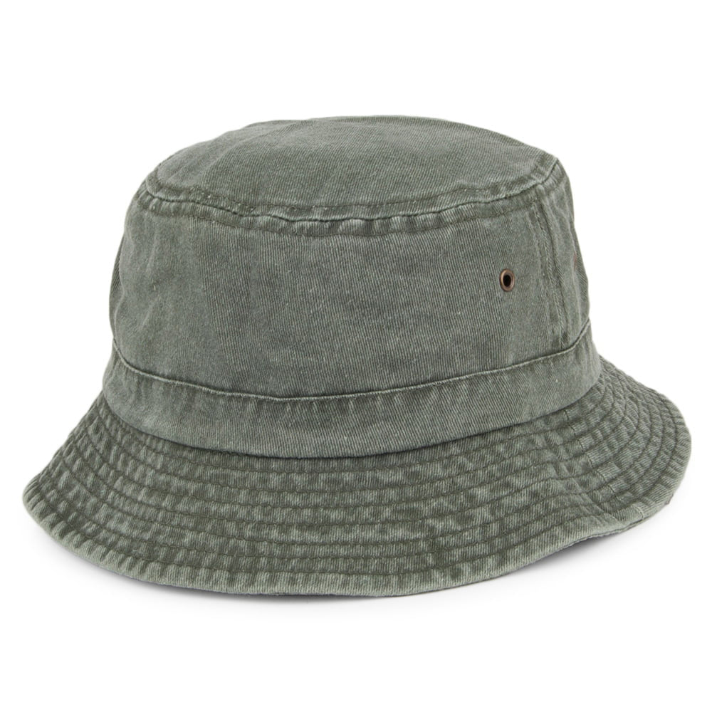 Chapeau Bob Classique Pliable olive - VENTE EN GROS