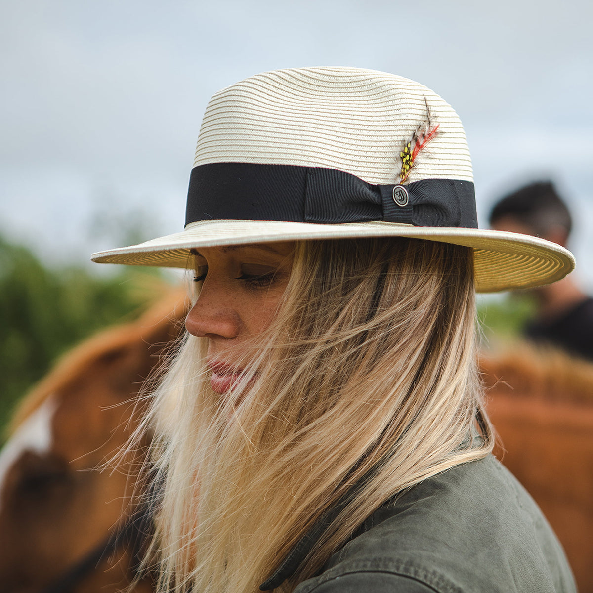 Chapeau Fedora C-Crown en Paille ivoire JAXON & JAMES - VENTE EN GROS