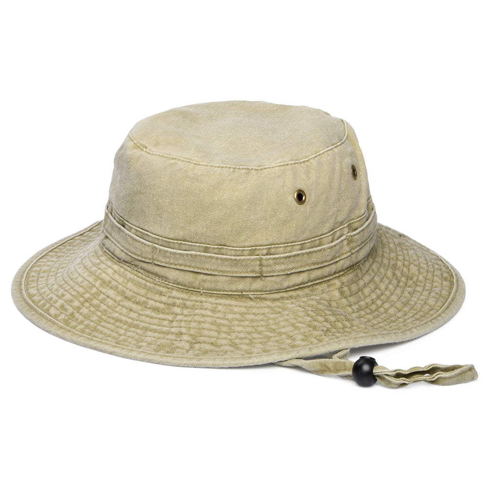 Chapeau Bob Simple Pliable à Bord Large khaki - VENTE EN GROS