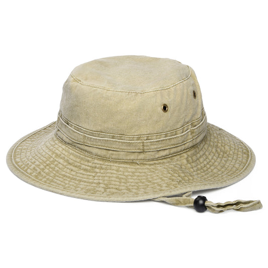Chapeau Bob Simple Pliable à Bord Large khaki - VENTE EN GROS