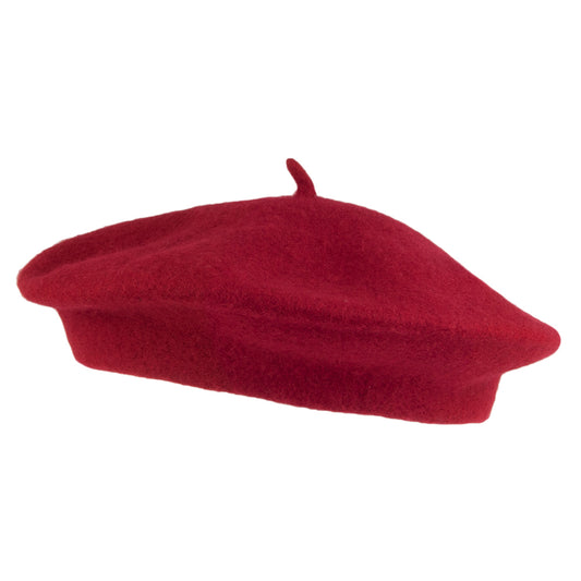 Béret Enfant en Laine bordeaux VILLAGE HATS - VENTE EN GROS