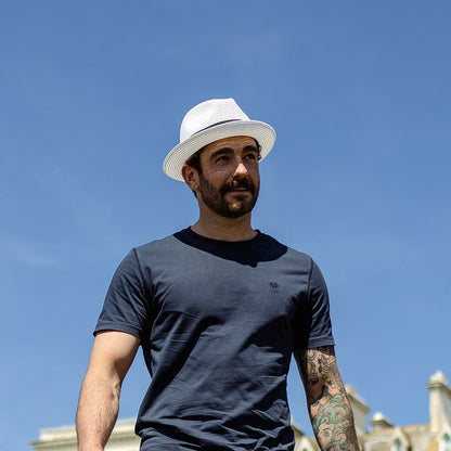 Chapeau Trilby en Paille Toyo blanc JAXON & JAMES - VENTE EN GROS