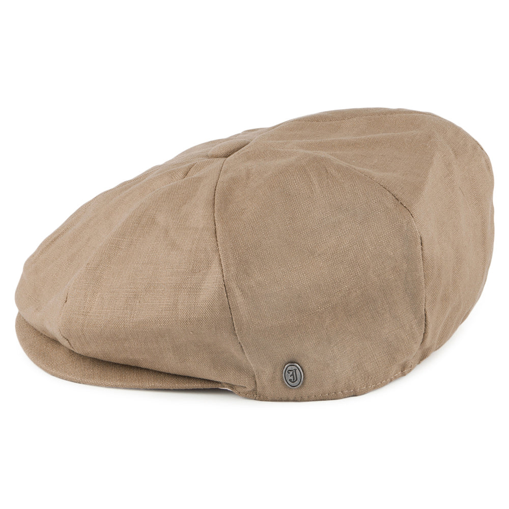 Casquette Gavroche en Lin camel JAXON & JAMES - VENTE EN GROS