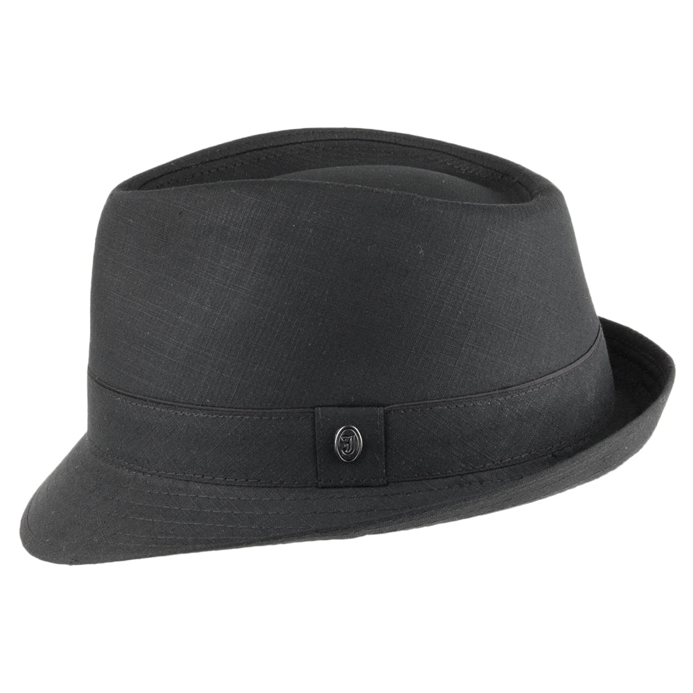 Chapeau Trilby en Coton noir JAXON & JAMES - VENTE EN GROS