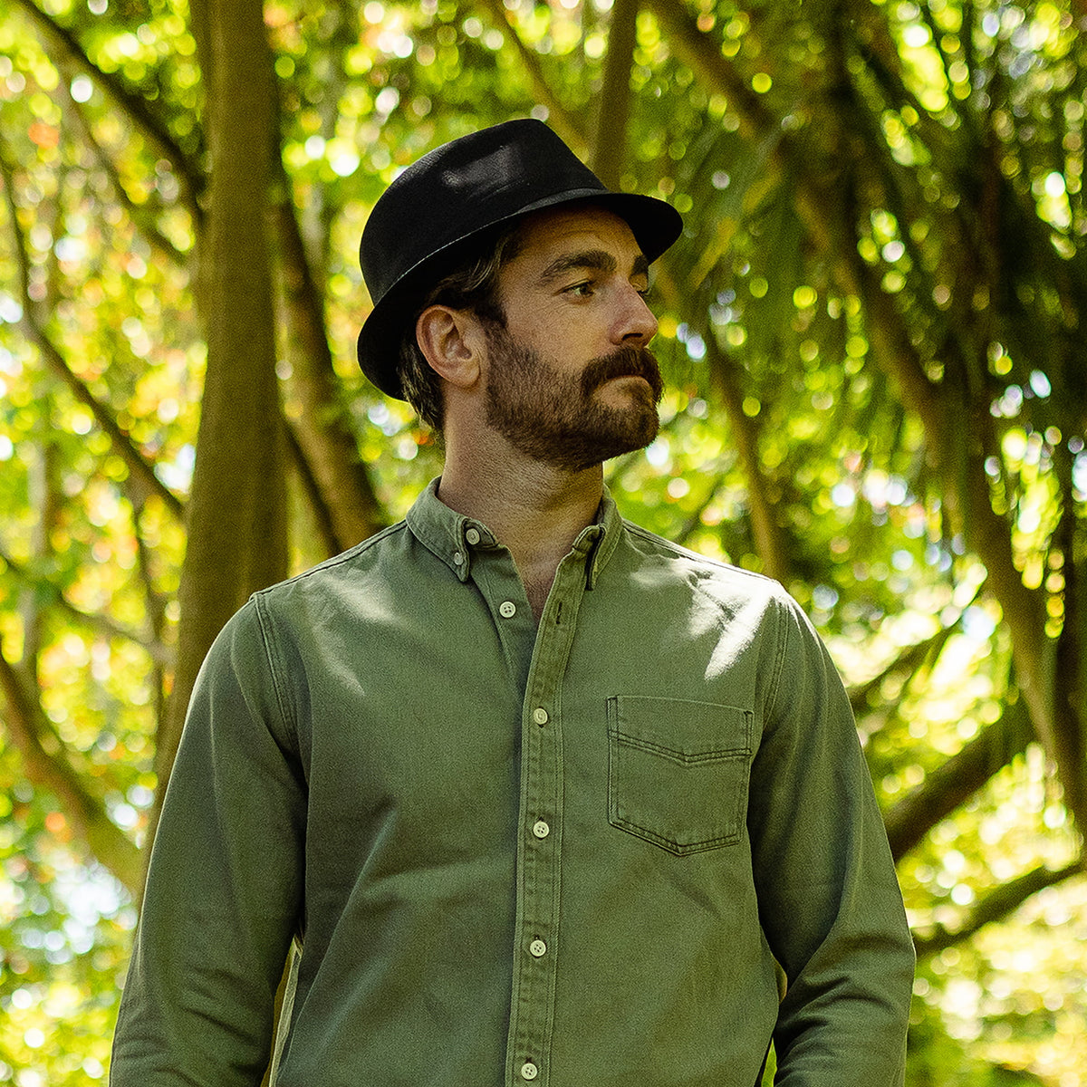 Chapeau Trilby en Coton noir JAXON & JAMES - VENTE EN GROS