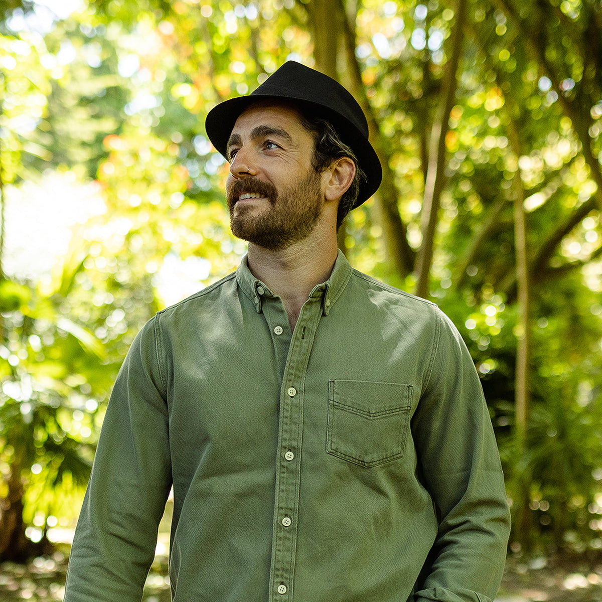 Chapeau Trilby en Coton noir JAXON & JAMES - VENTE EN GROS