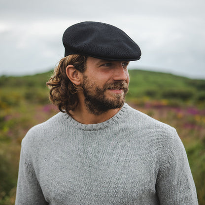 Casquette Plate Été noir JAXON & JAMES - VENTE EN GROS