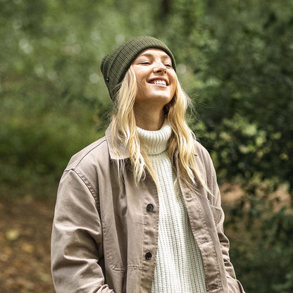 Bonnet Côtelé Long olive JAXON & JAMES - VENTE EN GROS