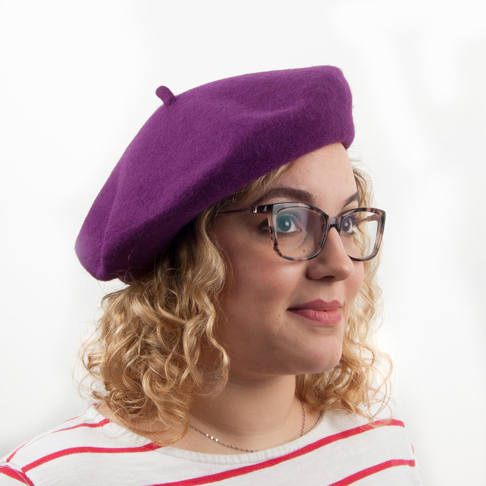 Béret en Laine violet JAXON & JAMES - VENTE EN GROS
