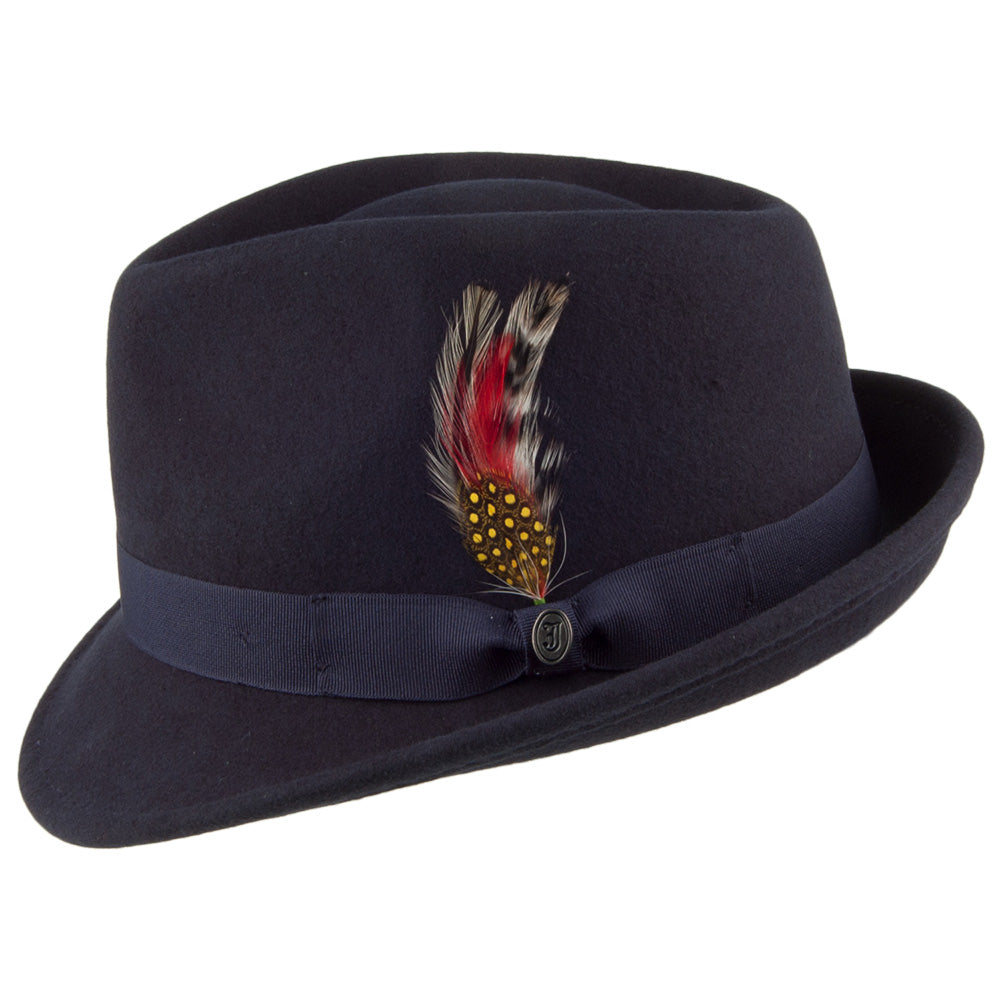 Chapeau Trilby Detroit bleu marine JAXON & JAMES - VENTE EN GROS