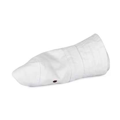 Chapeau Bob en Coton Pliable blanc JAXON & JAMES - VENTE EN GROS