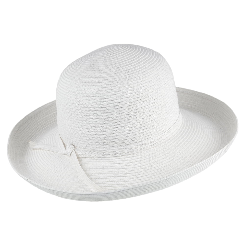 Chapeau Été Pliable Traveller blanc SUR LA TÊTE - VENTE EN GROS